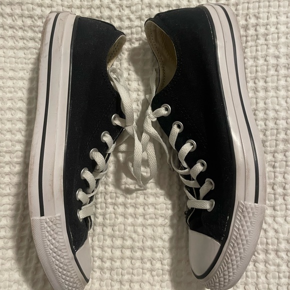 Chuck Taylor All Star Low Top Sneaker Double Tongue Flannel Women’s 8 - Picture 3 of 7